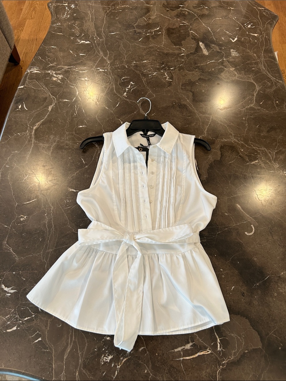 Marissa Webb white sleeveless blouse